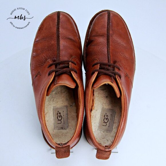 UGG 5527 Split Toe Leather Oxford Dress Shoes‎ Brown Men 8 main image 10